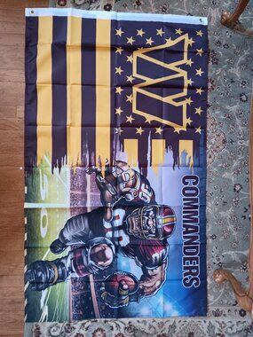 Washington Commanders NFL 3X5 Feet American Flag Banner Pole or Wall Decor